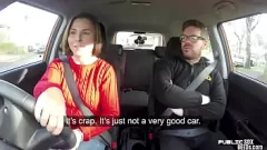 Play Busty Brunette Gets Naughty with Her Instructor in a POV Car Fuck